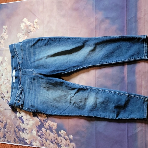 16 Short Pull On Skinny Jeggings Tummy Shapping Denim - Picture 1 of 3
